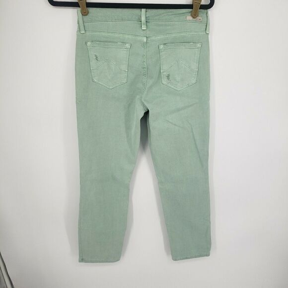 Level 99  Mid rise Lily Crop Rollup Jean Mint New - Picture 3 of 11